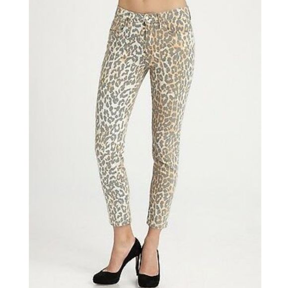 Joe's Jeans Wild Collection Cheetah leopard high rise stretch jeans‎ size 29 new - Picture 2 of 10